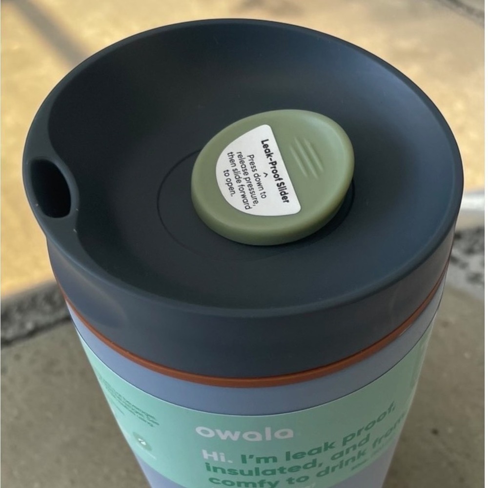 NEW Owala Smooth Sip Slider 20oz Stainless Steel Tumbler in Lakeside - Picture 5 of 7